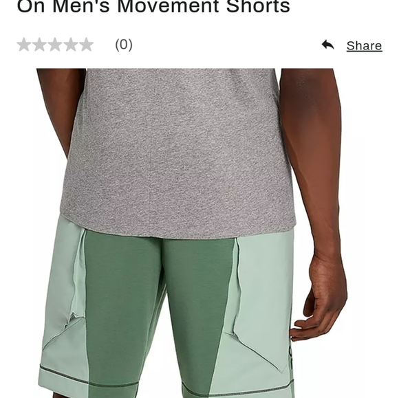 On movement  shorts sz medium  green nwt. - Picture 2 of 6